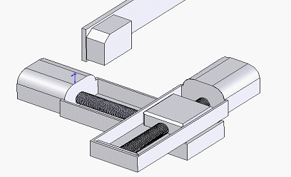 Design of an X-Y table with an optical sensor